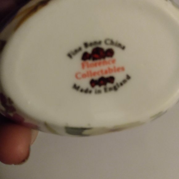 Vtge Bone China hand painted egg Florence Collection Made in England - Picture 3 of 3